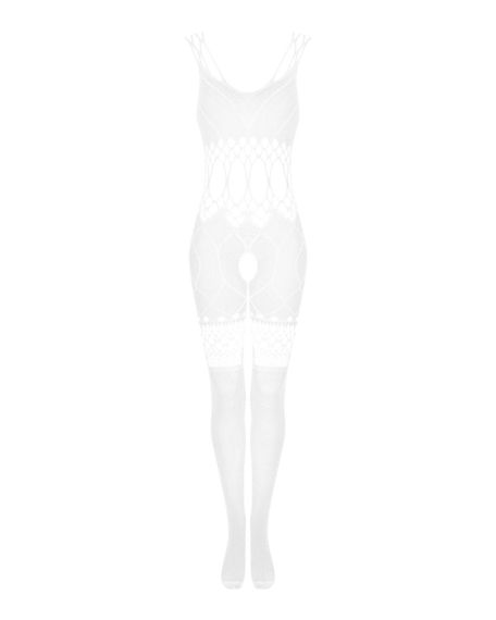 Сетчатый бодистокинг с имитацией топа и шорт Obsessive Bodystocking G330 XL/XXL, white, с доступом sexstyle | Зображення 3