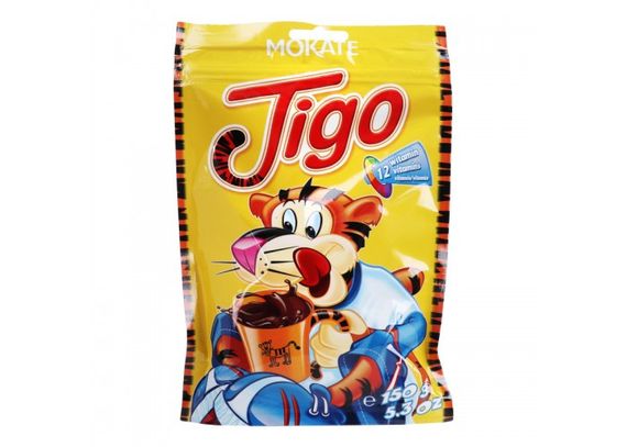 Какао напиток растворимый Mokate Tigo  150г для детей