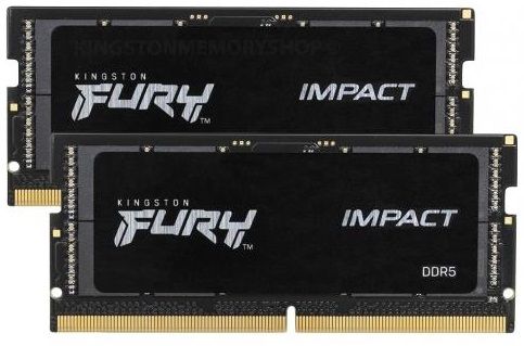 Память ноутбука Kingston DDR5 32GB KIT (16GBx2) 4800 FURY Impact KF548S38IBK2-32