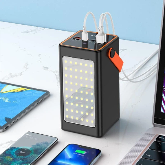 Повербанк з ліхтарем 90000mAh 22.5W Hoco J107 Super 333Wh PD20W 4xUSB/Type-C/MicroUSB | Зображення 1