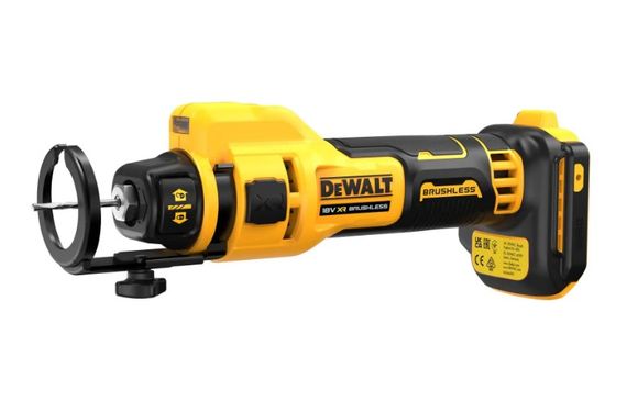 Фрезер акумуляторний для вирізання гіпсокартону DeWalt без АКБ та ЗП DCE555N