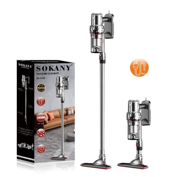 Безмешковый мощный вертикальный ручной пылесос Sokany SK-3378 2000 Вт для сухой уборки | Зображення 3