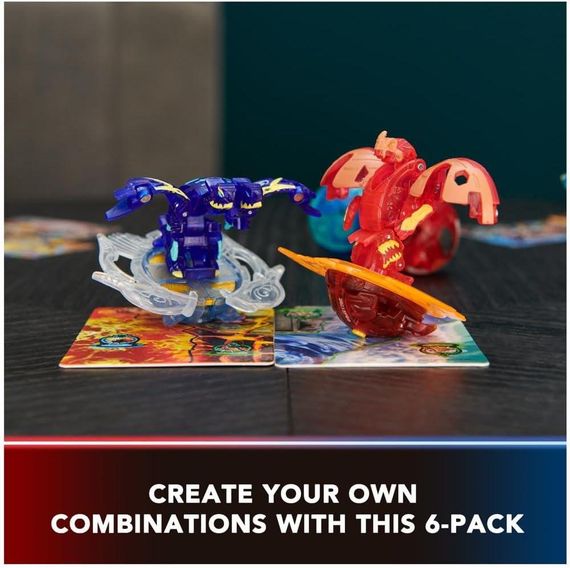 Bakugan Ultimate 6-Pack Special Attack Dragonoids Оригинал Бакуган Набор из 6 бакуганов Специальная атака | Зображення 5