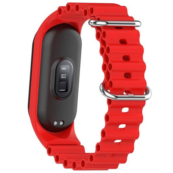 Ремінець Ocean Band для Xiaomi Mi Band 3/4/5/6/7 Червоний / Red | Зображення 2