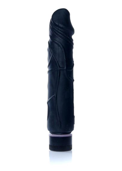 Вібратор - Real Skin Multispeed Black, 22 см Sex Aura | Зображення 1