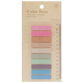 Закладка с линейкой 2 в 1 "stick Notes" Р80-1 разноцветные