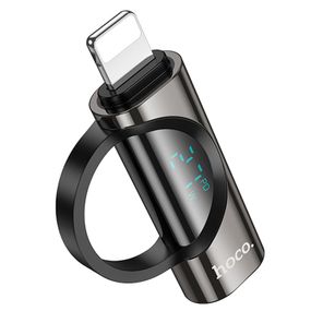 Переходник Hoco UA32B Lightning male to Type-C female display adapter Black