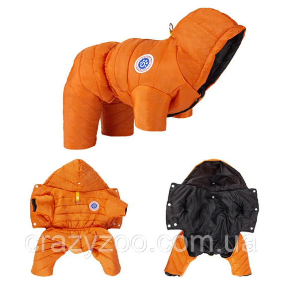 Комбінезон для собак та котів EcoToys Orange XL оранжевий A: 35 см B: 41 см C: 34 см X-6931 | Зображення 2