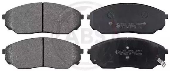 Колодки передні гальмівні KIA SORENTO дискові, ABS (37364) | Зображення 1