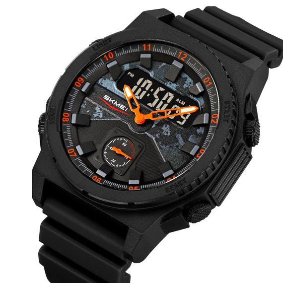 Спортивний чоловічий годинник Skmei 2355BKOG Black-Orange | Зображення 4