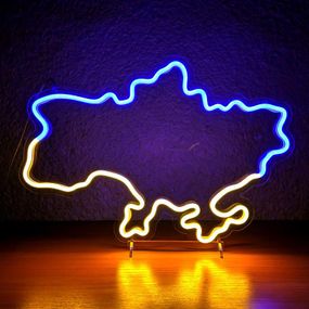Неоновий світильник Мапа Україна 430х300 acr-n000091