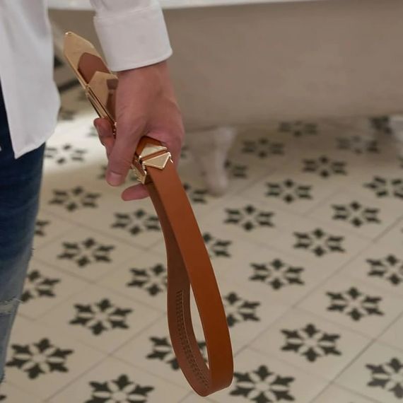 Набір БДСМ девайсів Lockink, натуральна шкіра та метал, чорний, 5 предметів | Зображення 6