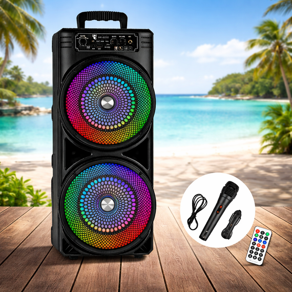 Колонка Bluetooth Wireless Speaker TTD-2807 / Портативная караоке-колонка с RGB-подсветкой | Зображення 1