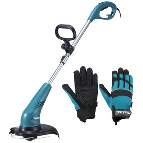 Тример електричний Makita UR3000 BEO1 з рукавичками Makita (300 мм, 9000 об/хв, 1.6 мм, 450 Вт)