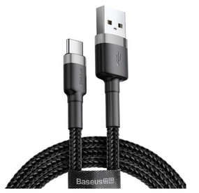 Кабель Baseus Quick Charge 3.0 USB Type C 3 А 2 метри