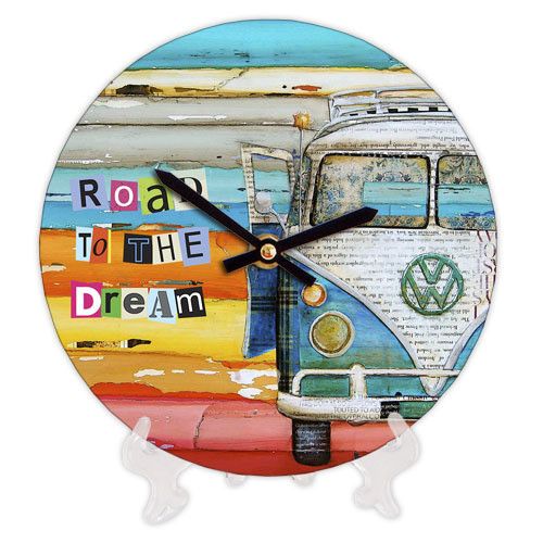 Годинник настінний круглий Road to the dream Volkswagen 18 см (CH18_P_15S130)