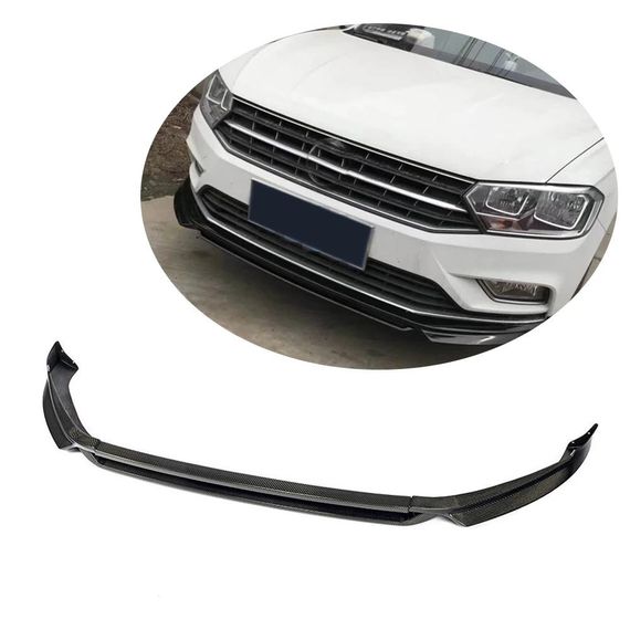 Накладка на передній бампер Lip (для Base 2017-2020, Карбон) для Volkswagen Golf 7/E-Golf рр