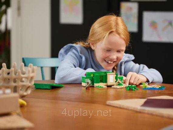 Конструктор LEGO Minecraft Пляжный дом в форме черепахи (The Turtle Beach House) 21254 | Зображення 9
