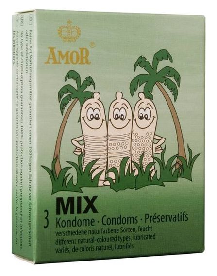 Презервативи - Amor Mix, 3 шт.