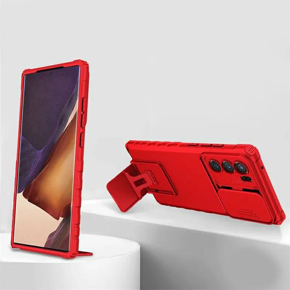 Чохол Kickstand із захистом камери для Oppo A16 / A54s колір Червоний | Зображення 2