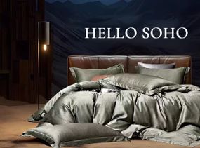 Комплект постільної білизни Soho Євро Boutique 200х230 см Сircle Olive