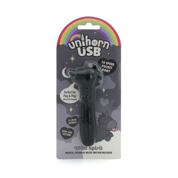 Вібратор-єдиноріжка Unihorn USB Bullet – Wild Spirit, віброкуля, USB-зарядка, 10 режимів Sex Aura | Зображення 5