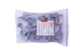 Клипса для гофры Apro - 40 мм серая (25 шт.) (KG-40G)