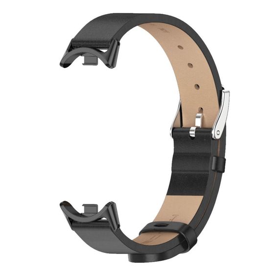 Шкіряний ремінець Mijobs для фітнес браслета Xiaomi Mi Smart Band 8 - Black | Зображення 1