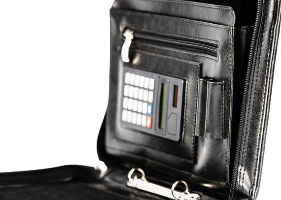 Папка из искусственной кожи Amo, Польша Ssbw10 black | Зображення 4