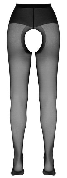 Колготки - 2510030 Cottelli Collection Crotchless Tights Black 3 | Зображення 4
