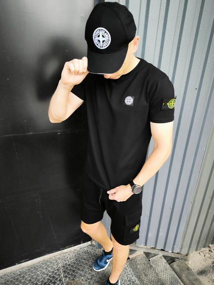 Чоловічий комплект Stone Island (футболка + шорти) | Зображення 4