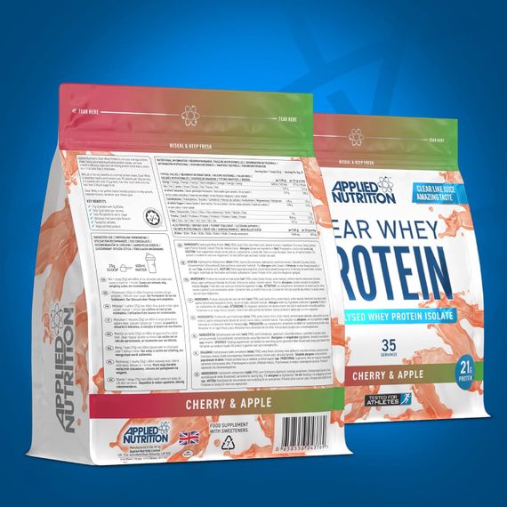 Протеїн Applied Nutrition Clear Whey Isolate Protein (Cherry  Apple) (875g - 35 Servings) | Зображення 1