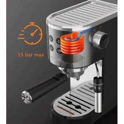Рожковая кофеварка эспрессо Krups XP444G10 | Зображення 2