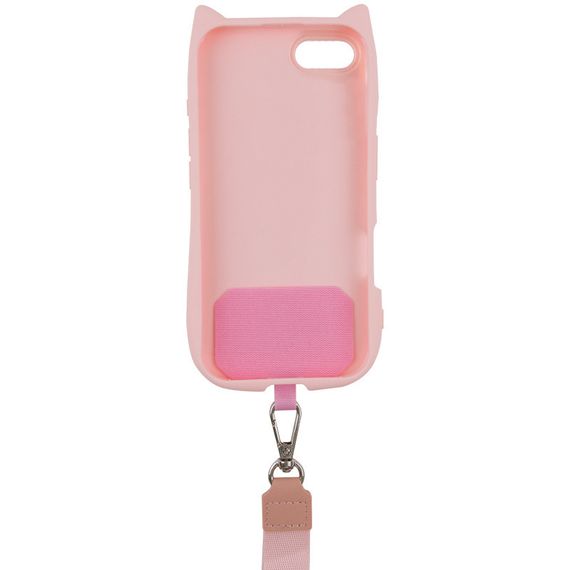 Чохол TPU GETMAN Cat with straps для Apple iPhone 16e (6.1") Pink | Зображення 2