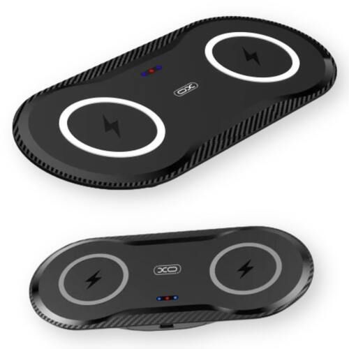 Мощное беспроводное зарядное устройство XO WX025 20W 2 in 1 Черный (WX025_539)