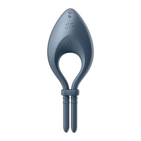 Эрекционное смарт кольцо с вибрацией Satisfyer Bullseye Connect App, серый sexstyle