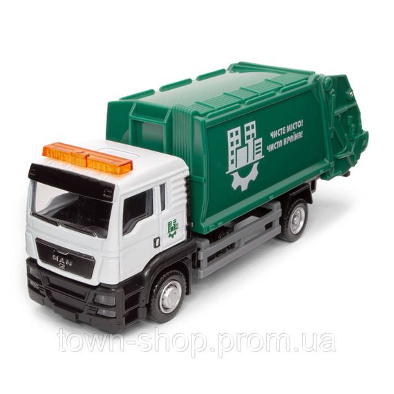 Игровой набор "Мусоровоз Мan" 250431U с аксессуарами, масштаб 1:64 | Зображення 1