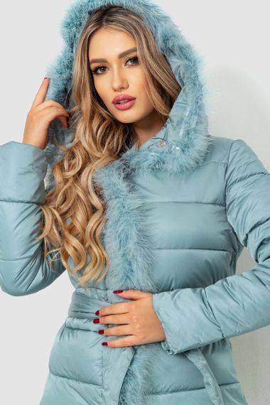 Куртка жіноча зимова, колір світло-м'ятний, 235R5093 | Зображення 5