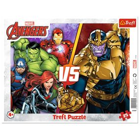 Пазлы с рамкой "Непобедимая команда мстителей. MARVEL" 25 элементов 31427 Trefl (5900511314274)