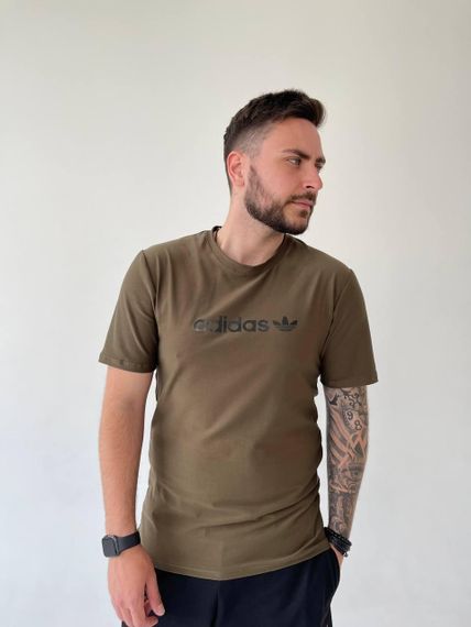 Футболка adidas хакі | Зображення 2