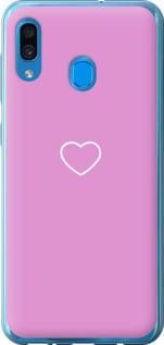 Чохол на Samsung Galaxy A20 2019 A205F Серце 2 з пластику FCh_048368