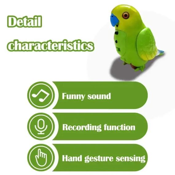 Інтерактивний папугу Funny Parrot для мовних навичок TT8005 Жовтий | Зображення 3