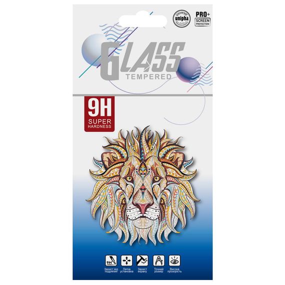 Упаковка для захисного скло Lion Ukr (конверт) Білий / Синій | Зображення 1