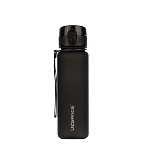 Бутылка для воды UZSPACE 3026(Black) 500 мл, черная