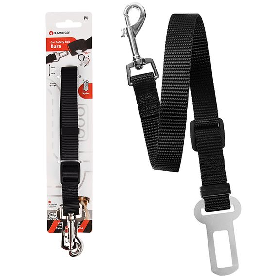Удлинитель автомобильного ремня для собак Flamingo Car Safety Belt Kura, 55-70 см