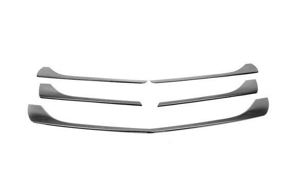 Накладки на решетку 2014-2020 (5 шт, BlackChrome) для Mercedes Vito / V W447 | Зображення 3