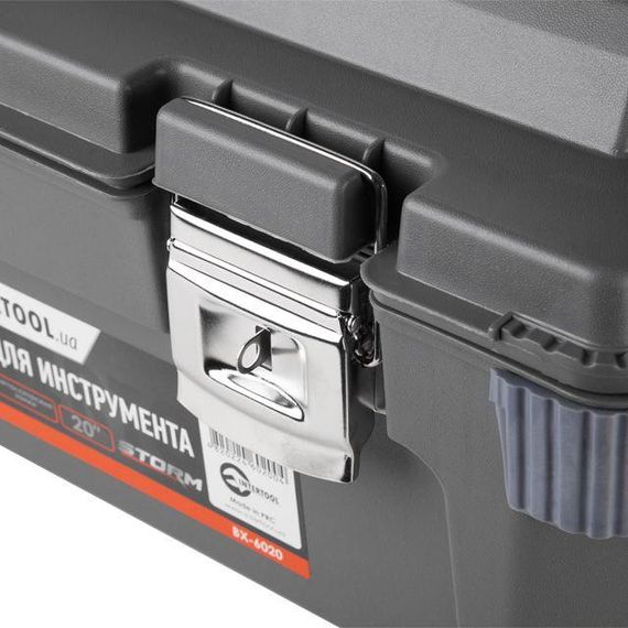 Ящик для инструментів з металевими замками 20" 500*275*265 мм INTERTOOL BX-6020 | Зображення 2