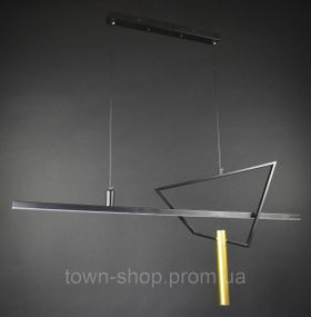 Люстра потолочная LED MJ25-1200-bk Черный 60-150х15х120 см.