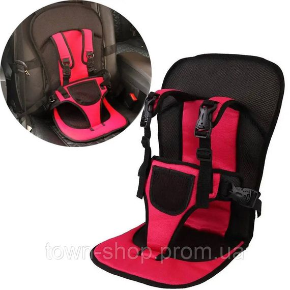 Детское бескаркасное автокресло Multi Function Car Cushion до 12 лет. Цвет: красный | Зображення 6