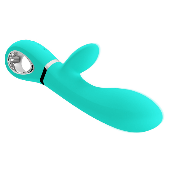Вібратор з м'якою головкою і кліторальной стимуляцією Pretty Love - Thomas USB Green, BI-014621-3 Sex Aura | Зображення 3
